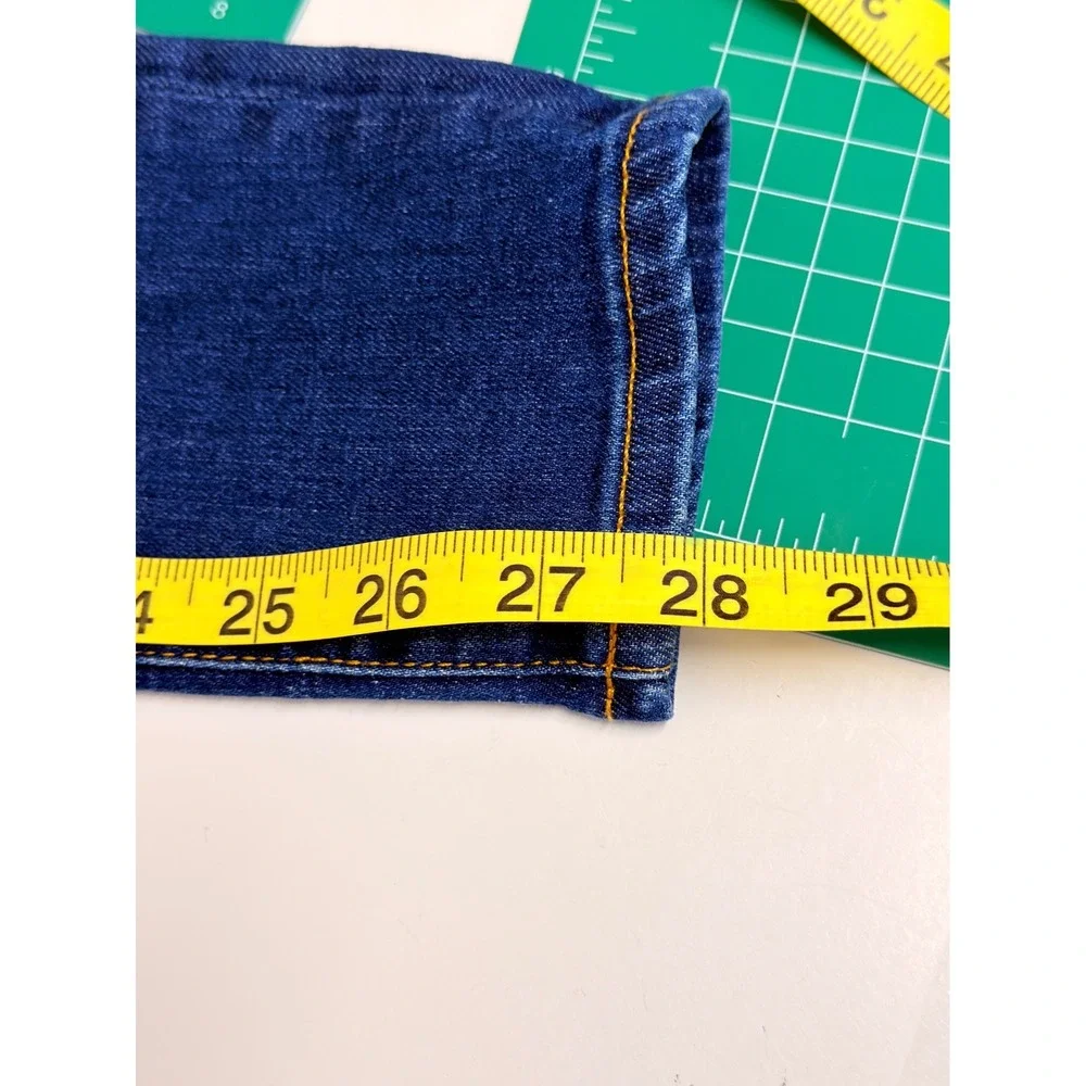 AG Adriano Goldschmied The Legging Ankle Womens 24R Blue Excellent Distressed - Picture 12 of 13